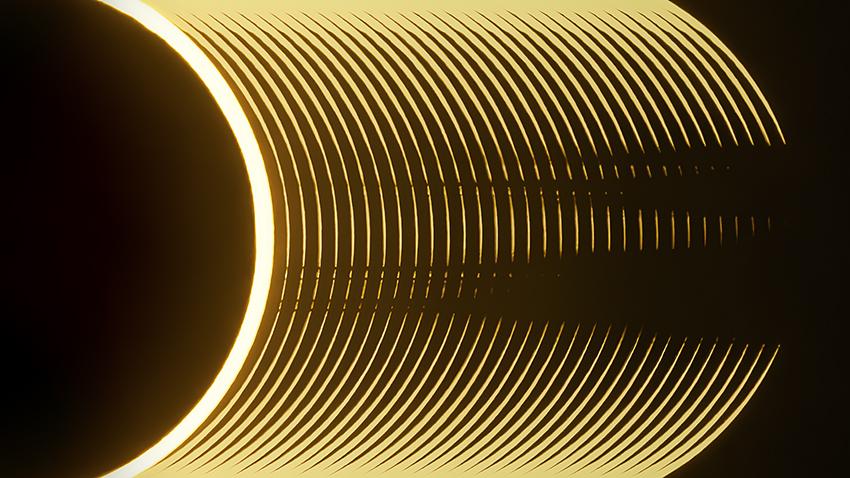 This is a sequence of continuously captured images showing the progression of Baily’s beads at third contact during the 2023 annular eclipse. Baily’s beads are formed when sunlight shines through the valleys and craters of the Moon’s surface, breaking the eclipse’s well-known ring pattern, and are only visible when the Moon either enters or exits an eclipse. These are a challenge to capture due to their brevity and the precise timing needed.